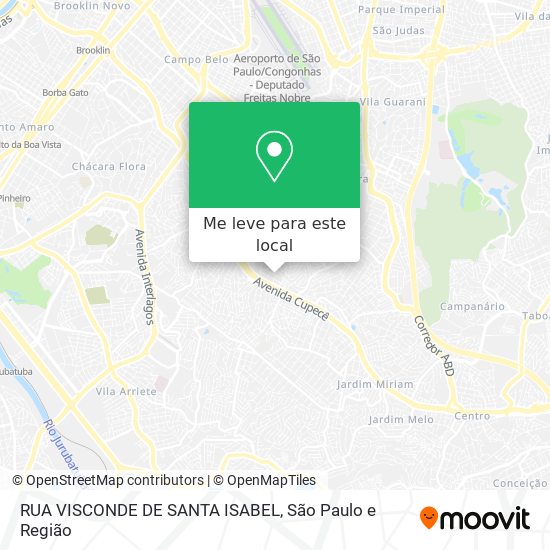 RUA VISCONDE DE SANTA ISABEL mapa