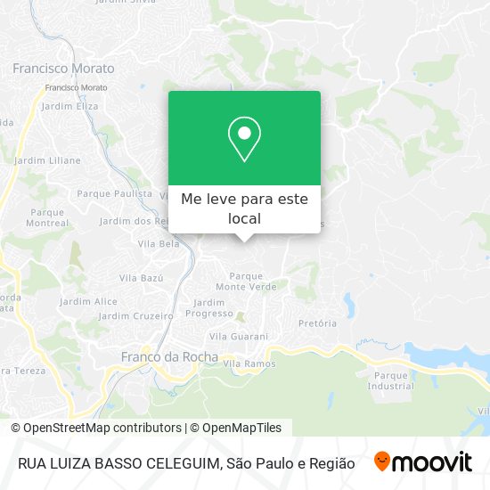 RUA LUIZA BASSO CELEGUIM mapa