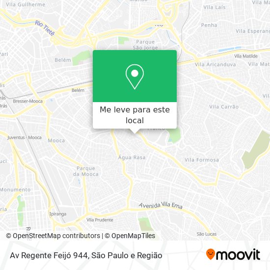 Av  Regente Feijó  944 mapa