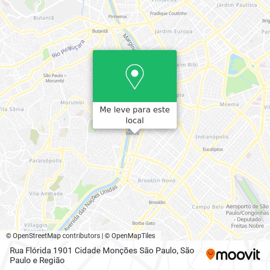 Rua Flórida  1901  Cidade Monções  São Paulo mapa