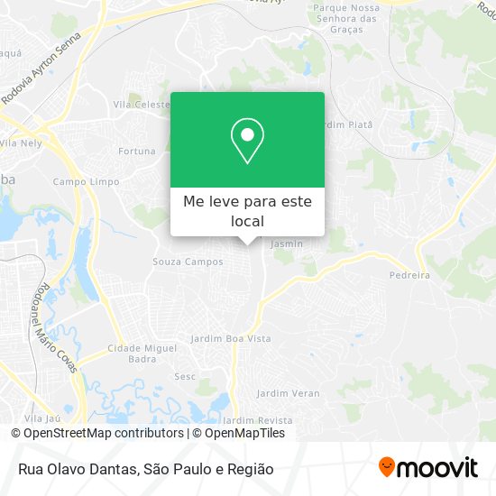 Rua Olavo Dantas mapa