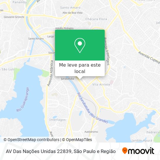 AV Das Nações Unidas 22839 mapa