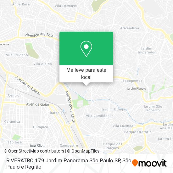 R VERATRO  179   Jardim Panorama   São Paulo   SP mapa