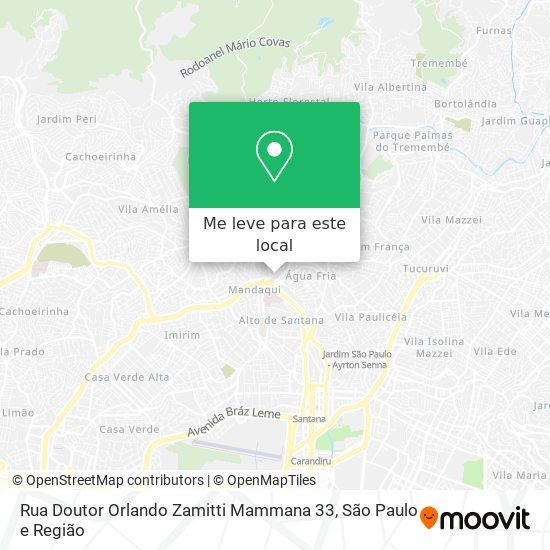 Rua Doutor Orlando Zamitti Mammana 33 mapa