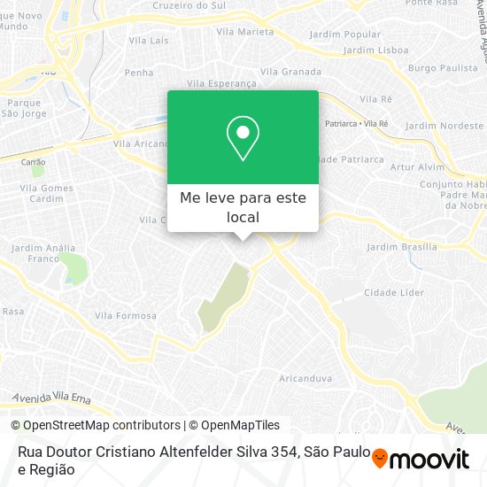 Rua Doutor Cristiano Altenfelder Silva 354 mapa