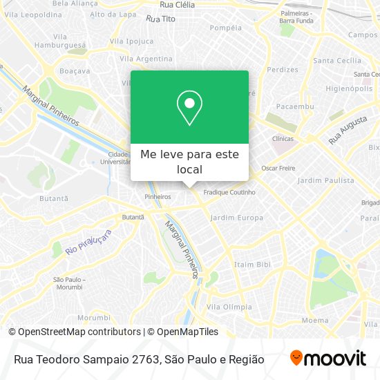 Rua Teodoro Sampaio  2763 mapa