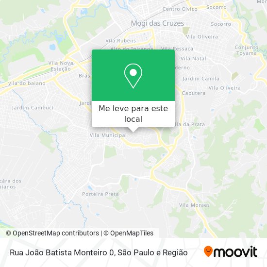 Rua João Batista Monteiro 0 mapa