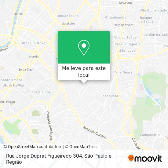 Rua Jorge Duprat Figueiredo 304 mapa