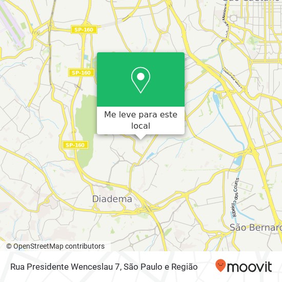 Rua Presidente Wenceslau 7 mapa