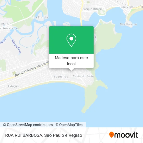 RUA RUI BARBOSA mapa