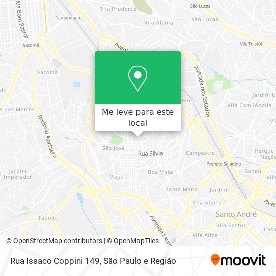 Rua Issaco Coppini 149 mapa