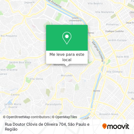 Rua Doutor Clóvis de Oliveira  704 mapa