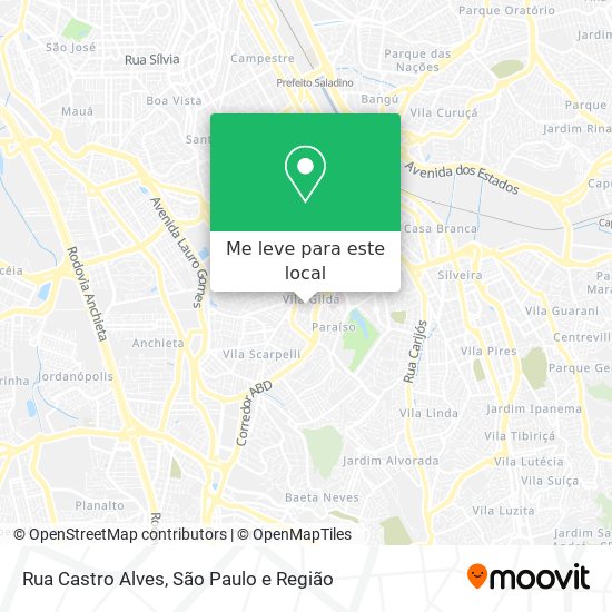 Rua Castro Alves mapa