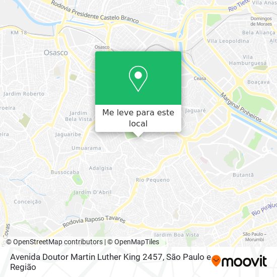 Avenida Doutor Martin Luther King 2457 mapa
