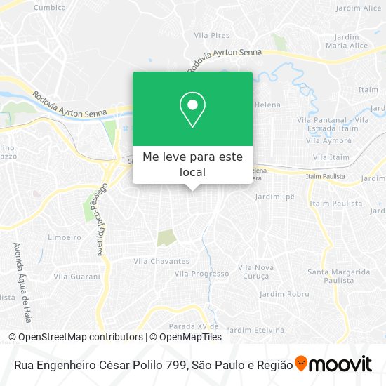 Rua Engenheiro César Polilo  799 mapa