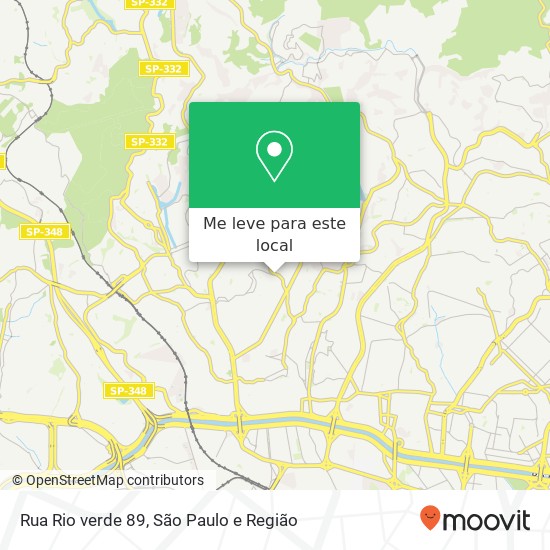 Rua Rio verde 89 mapa