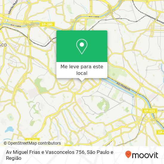 Av  Miguel Frias e Vasconcelos  756 mapa