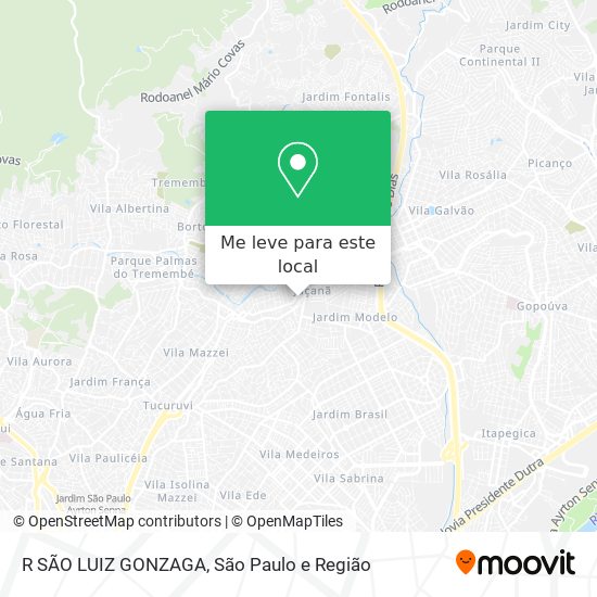 R SÃO LUIZ GONZAGA mapa