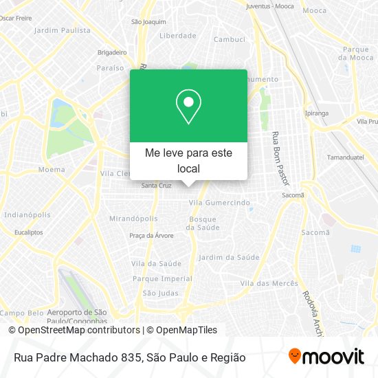 Rua Padre Machado   835 mapa