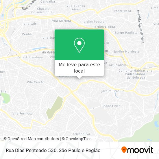 Rua Dias Penteado 530 mapa