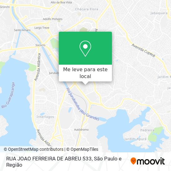RUA JOAO FERREIRA DE ABREU 533 mapa