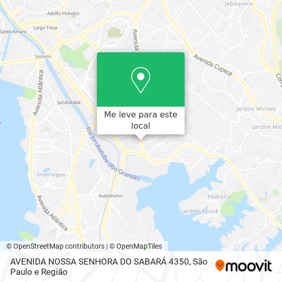 AVENIDA NOSSA SENHORA DO SABARÁ  4350 mapa