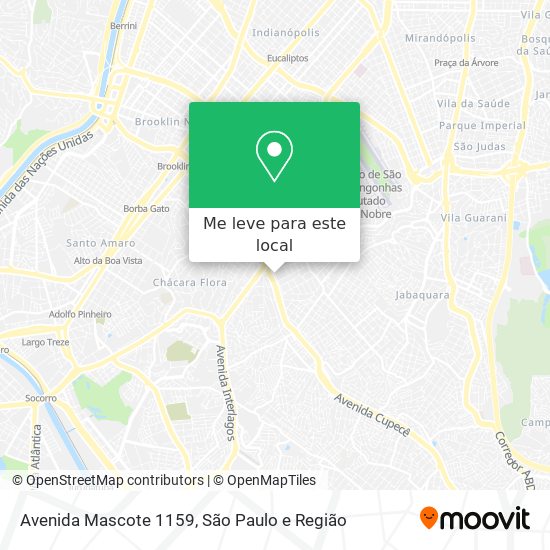 Avenida Mascote 1159 mapa