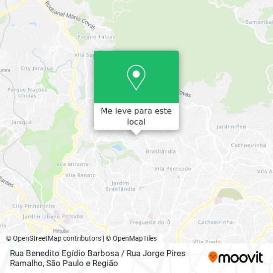 Rua Benedito Egídio Barbosa / Rua Jorge Pires Ramalho mapa