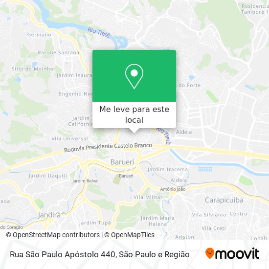 Rua São Paulo Apóstolo 440 mapa