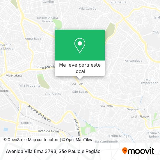 Avenida Vila Ema 3793 mapa