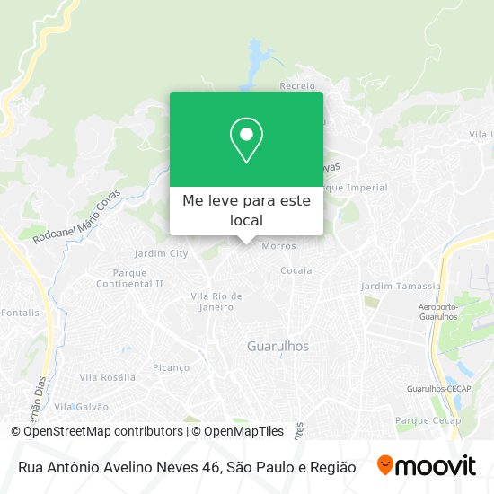 Rua Antônio Avelino Neves 46 mapa