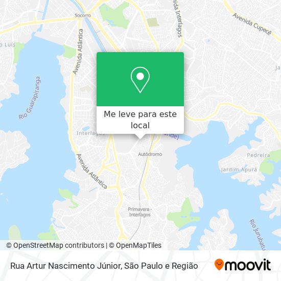 Rua Artur Nascimento Júnior mapa