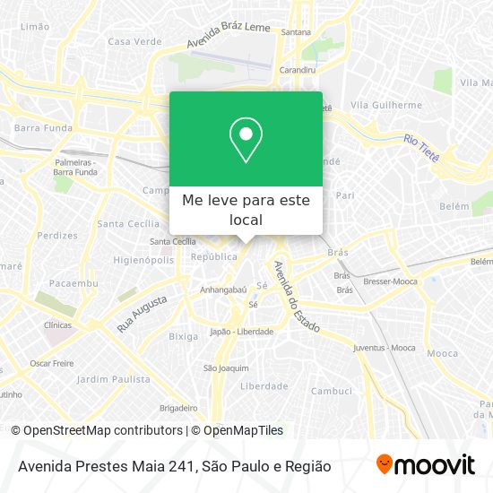 Avenida Prestes Maia 241 mapa
