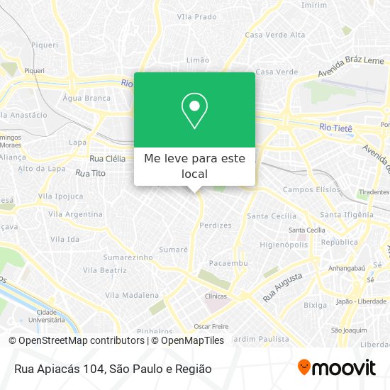 Rua Apiacás  104 mapa