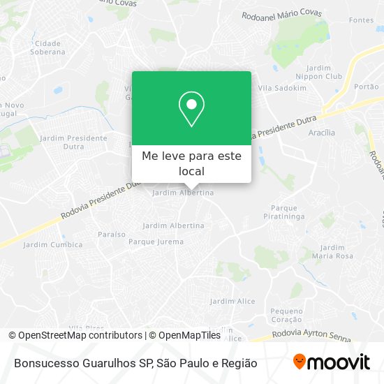 Bonsucesso   Guarulhos   SP mapa