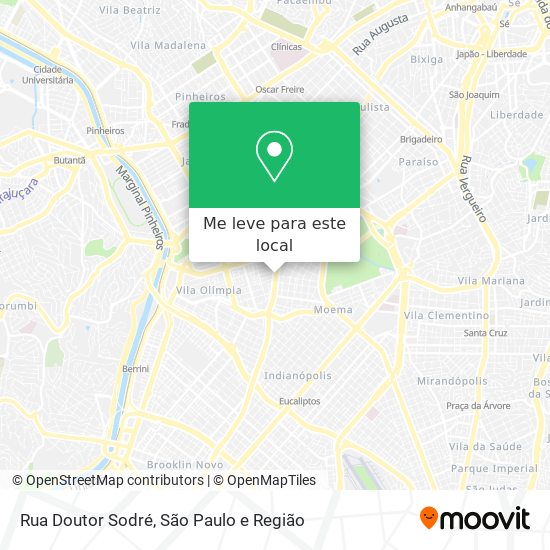 Rua Doutor Sodré mapa