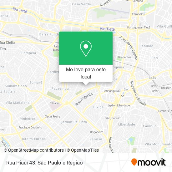 Rua Piauí 43 mapa