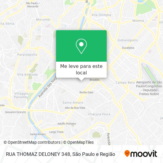 RUA THOMAZ DELONEY 348 mapa