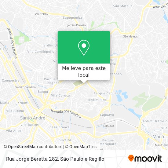 Rua Jorge Beretta 282 mapa