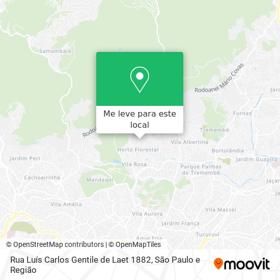 Rua Luís Carlos Gentile de Laet 1882 mapa