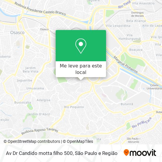 Av  Dr  Candido motta filho  500 mapa