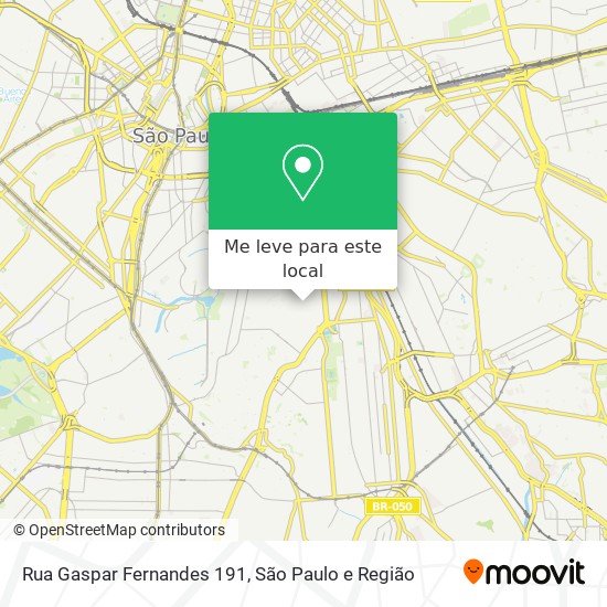 Rua Gaspar Fernandes 191 mapa