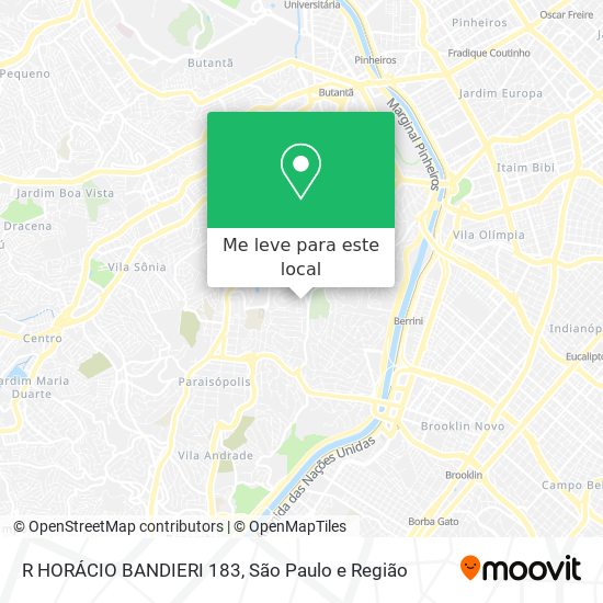 R HORÁCIO BANDIERI 183 mapa