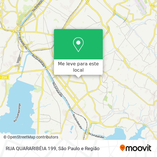 RUA QUARARIBÉIA  199 mapa