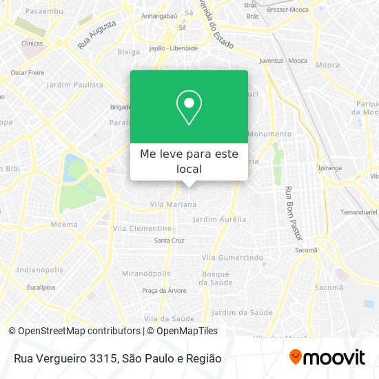 Rua Vergueiro  3315 mapa
