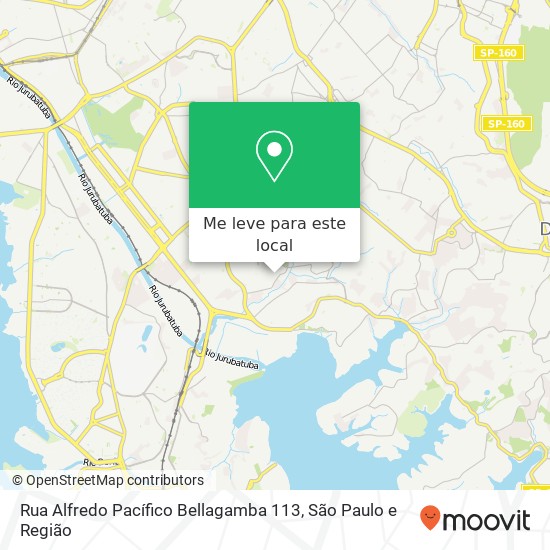 Rua Alfredo Pacífico Bellagamba 113 mapa