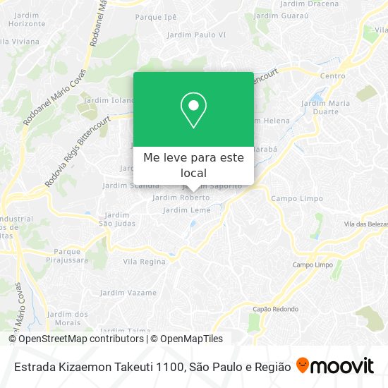 Estrada Kizaemon Takeuti 1100 mapa