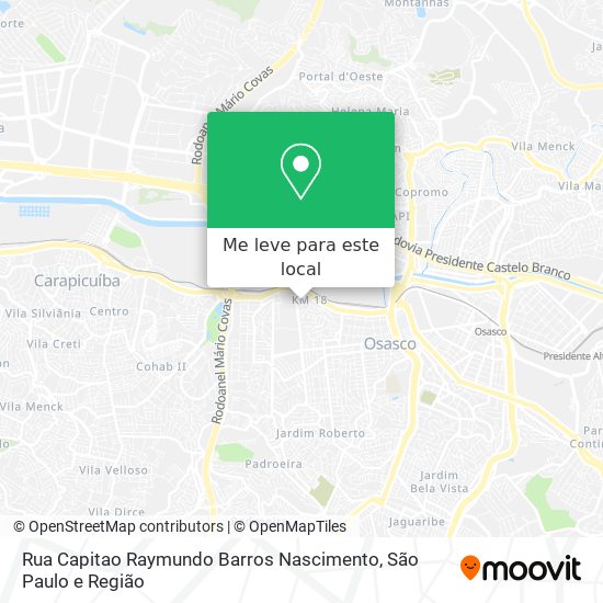 Rua Capitao Raymundo Barros Nascimento mapa