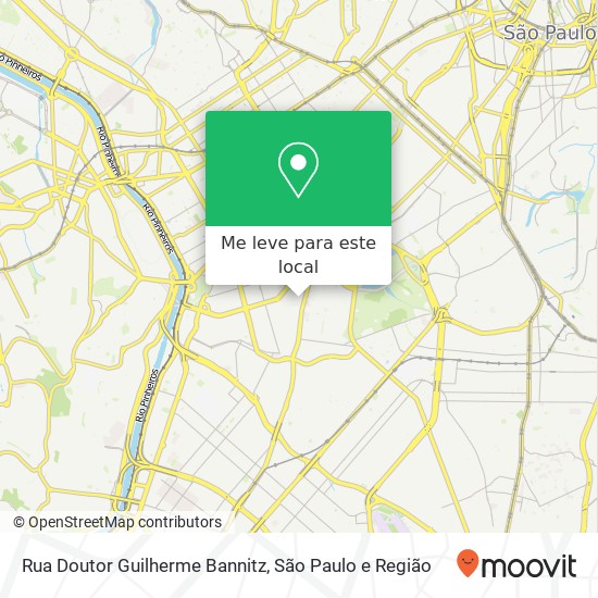 Rua Doutor Guilherme Bannitz mapa