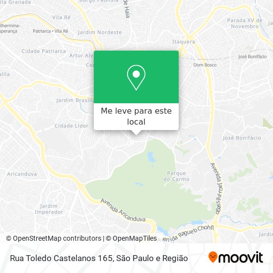 Rua Toledo Castelanos 165 mapa